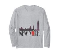 New York, Orizzonte, Grande, Mela, NYC, grafi Maglia a Manica