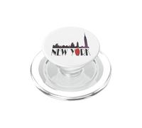 New York, orizzonte, grande, mela, nyc, grafi PopSockets PopGrip per MagSafe