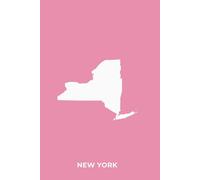NEW YORK PINK - Premium Lined Journal | 6" x 9" | Soft Cover | 120+ Pages: A Stylish Writing Notebook - Perfect for Everyday Notes, Journaling, or Gifting with Heart