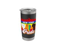 New York Pride Rainbow Gay Pride Flag Funny LGBT Bicchiere termico in acciaio inox doppia parete