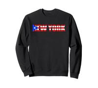 New York Puerto Rico Flag Nuyorican Felpa