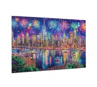 New York Puzzle 5000 Pezzi Adulti,5D DIY Puzzle Paesaggio Pattern Design con Confezione Regalo per Regalo Donna,Rilassamento Familiare Attività,Intrattenimento Creativo,Home Decor 105 x 156 cm -2181Y