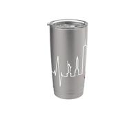New York Skyline Batticuore Statua Libertà NY Amo New York Bicchiere termico in acciaio inox doppia parete