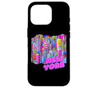 New York, skyline città, anni '90, colorito, arte viaggio, mod indie, carino Custodia per iPhone 16 Pro
