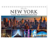 New York - Stadt der Wolkenkratzer (Tischkalender 2026 DIN A5 quer), CALVENDO Monatskalender: Faszinierende Architektur einer Weltmetropole