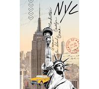 New York State of Mind: Lined 6×9 Hardcover Journal Featuring a Mixed Media Collage-Style Cover Design (120 Pages)