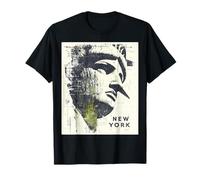 New York Statua della libertà Punk Grunge Vintage Retro Maglietta