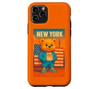 New York Teddy Bear, New York City USA Flag Love Yourself Custodia per iPhone 11 Pro