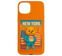 New York Teddy Bear, New York City USA Flag Love Yourself Custodia per iPhone 15 Plus