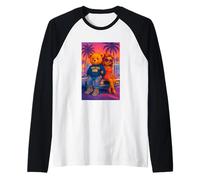 New York Teddy Bear Outfit, I Love New York, New York City Maglia con Maniche Raglan
