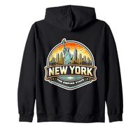 New York The Empire State Souvenir Memorabilia Visitatore Orgoglioso Felpa con Cappuccio