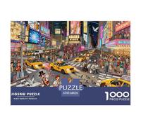 New York Times Square Neon Night Puzzle in Legno Impermeabile DIY Puzzles Da 1000 Pezzi Regali Per Adulti Impossibili Per Decorazioni Domestiche