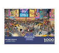 New York Times Square Neon Night Puzzle in Legno Impermeabile DIY Puzzles Da 1000 Pezzi Regali Per Adulti Divertenti Giochi Di Impegnativi