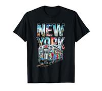 New York Treno Graffiti Stile Nyc Metropolitana Car Street Hip Hop Maglietta