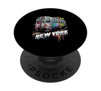 New York Treno Graffiti Style NYC Metropolitana PopSockets PopGrip Adesivo