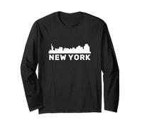 New York USA Skyline City Skyline Maglia a Manica