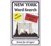 New York Word Search Puzzle Book: Word Searches with Easy to Read Print about New York State | 6 x 9 inches, 110 pages | 50+ Puzzles | Great Gift for Traveling, Holidays, and Free Time