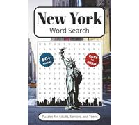 New York Word Search Puzzle Book: Word Searches With Easy to Read Print about The Empire State | 6x9 inches 110 pages | 50+ Puzzles… Gift for Vacations, Holidays, Travel Games