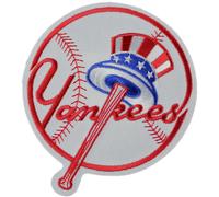 New York Yankees Toppa Maglia Rotondo Top Cappello Logo Manicotto MLB Emblema