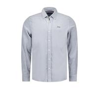 New Zealand Auckland Nza Uomo Cordoni Camicia Blu 25KN507 2626 Fiume Blue