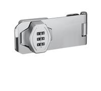 New Zinc Alloy 3 Digit Cabinet Lock, Anti-Theft Coded Security Lock with Resetable Coded Coded Lock for Cupboard Drawer Door Hardware(Silver-6inch)