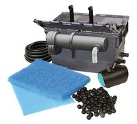 Newa Pratico Advance Kit Filtro per Laghetto Stagno Completo di Pompa Lampada UVC e Tubazioni (PRT ADV 10.000 - Pompa 3.000 Litri/Ora UVC 24 Watt)