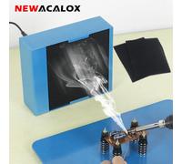 NEWACALOX 30W Ventola per Assorbitore di Fumo per Saldatura con 2 Pezzi Filtri a Carbone Attivo Estrattore di Fumi di Saldatura Ventola di Saldatura Silenzioso per Saldatura SE-B