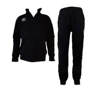 NewAge tuta uomo in felpa full zip UMBRO art. 30105 (nero/arancione, XL)