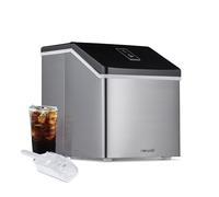 NewAir Clear Ice Cube Maker Machine 40 libbre di ghiaccio in 24 ore, design portatile in acciaio inossidabile con comodo cristallo.