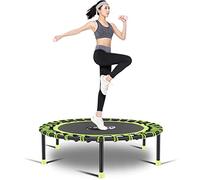 Newan Mini trampolino silenzioso da 101,2 cm, rimbalzo indoor per adulti, miglior allenamento cardio urbano, sistema di corda elastica coperta, limite massimo 150 kg