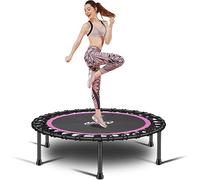 Newan Mini trampolino silenzioso da 101,6 cm, per fitness, trampolino elastico per salti, allenamento cardio per adulti, limite massimo 150 kg