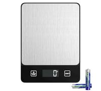 Newaner 10kg/1g inox bilancia cucina digitale elettroniche con LED display e funzione tara, bilance di precisione spegnimento automatico con 6 unità, pesatura cibi per cottura, cottura, miscelazione