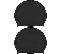 Newaner 2 Pezzi Cuffie da Nuoto in Silicone, protezione per le orecchie, Rivestimento Ripstop per comfort e resistenza allo scivolamento, Cuffie da nuoto capelli lunghi, per uomini e donne(Nero)