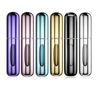 Newaner 6 Pezzi 5ml Atomizzatore di Profumo, Ricaricabile Spruzzino Profumo, Mini bottiglia spray portatile, Spruzzatore per bottiglie di profumo con finestra, Buono per passeggiate, viaggi e feste