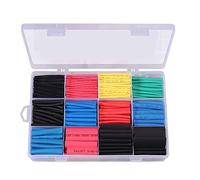Newaner Guaina Termorestringente Tubi 560 Pezzi,Tubo Termorestringente per Cavi, Cavo Elettrico, Tubo Termoretraibile, Kit Tubo Termorestringente per Isolamento 5 Colori 12 Taglia