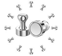 Newaner Magneti Neodimio Magnete Potente 12 Pezzi Magneti Piccoli 12 X 16mm Calamite per Lavagna Magnetica, Frigoriferi, Magneti a Cono, Magneti per Spartiti, Magnete Al Neodimio con Custodia