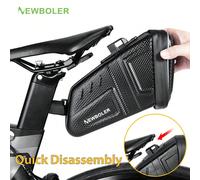 NEWBOLER Borsa per Sella di Bicicletta con Rilascio Rapido, Borsa Posteriore per Bicicletta con Guscio Rigido in EVA, Borsa per Sella Posteriore di Bicicletta MTB e Bici da Strada 1,5 litri,2,5 litriE