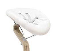 Newborn Set Stokke Nomi, White/Grey Sand - Include una cintura di sicurezza a 5 punti e un set di tessuti reversibili e lavabili - Compatibile con tutte le sedie Stokke Nomi