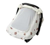 Newborns Car Seat Cover, Baby Carrier Canopy, Babies Stroller Shield, Breathable Mesh Window, Full Coverage Sun Protection, Large Size, Travel And Outdoor Use, Cotton Material