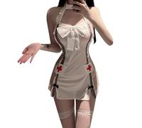 NewBull Costume sexy da infermiera, da donna, sexy, per infermiera, per cosplay, per cosplay, lingerie sexy