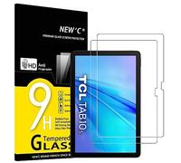 NEW'C 2 Pezzi, Pellicola Prottetiva per TCL Tab 10 5G / TCL Tab 10s 10.1 Pollici, Vetro Temperato, Senza Bolle, Durezza 9H, 0,33mm Ultra Trasparente, Ultra Resistente