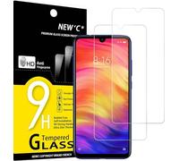 NEW'C 2 Pezzi, Vetro Temperato Compatibile con Xiaomi Redmi Note 7, Pellicola Prottetiva Anti Graffio, Anti-Impronte, Durezza 9H, 0,33mm Ultra Trasparente