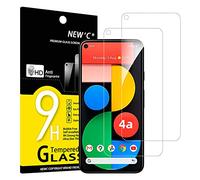 NEW'C 2 Pezzi, Vetro Temperato per Google pixel 4a 5G, Pellicola Prottetiva Anti Graffio, Anti-Impronte, Senza Bolle, Durezza 9H, 0,33mm Ultra Trasparente, Ultra Resistente