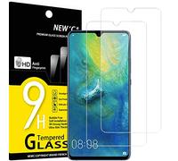 NEW'C 2 Pezzi, Vetro Temperato per Huawei Mate 20x, Pellicola Prottetiva Anti Graffio, Anti-Impronte, Senza Bolle, Durezza 9H, 0,33mm Ultra Trasparente, Ultra Resistente
