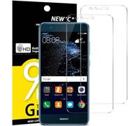 NEW'C 2 Pezzi, Vetro Temperato per Huawei P10 Lite, Pellicola Prottetiva Anti Graffio, Anti-Impronte, Senza Bolle, Durezza 9H, 0,33mm Ultra Trasparente, Ultra Resistente