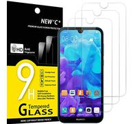 NEW'C 2 Pezzi, Vetro Temperato per Huawei Y5 2019, Pellicola Prottetiva Anti Graffio, Anti-Impronte, Senza Bolle, Durezza 9H, 0,33mm Ultra Trasparente, Ultra Resistente