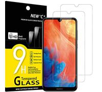 NEW'C 2 Pezzi, Vetro Temperato per Huawei Y7 2019, Huawei Y7 PRO 2019, Huawei Y7 Prime 2019, Pellicola Prottetiva, Durezza 9H, 0,33mm Ultra Trasparente, Ultra Resistente