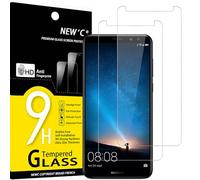 NEW'C 2 Pezzi, Vetro Temperato per Mate 10 Lite, Pellicola Prottetiva Anti Graffio, Anti-Impronte, Senza Bolle, Durezza 9H, 0,33mm Ultra Trasparente, Ultra Resistente