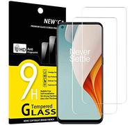 NEW'C 2 Pezzi, Vetro Temperato per OnePlus Nord N100, Pellicola Prottetiva Anti Graffio, Anti-Impronte, Senza Bolle, Durezza 9H, 0,33mm Ultra Trasparente, Ultra Resistente