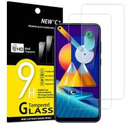 NEW'C 2 Pezzi, Vetro Temperato per Samsung Galaxy A11, Galaxy M11, Pellicola Prottetiva Anti Graffio, Anti-Impronte, Senza Bolle, Durezza 9H, 0,33mm Ultra Trasparente, Ultra Resistente